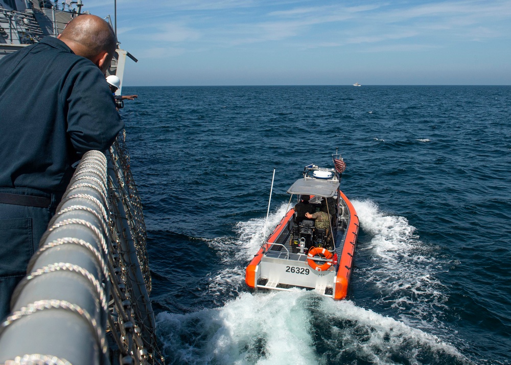 USS Paul Hamilton and USCG operations in Arabian Sea