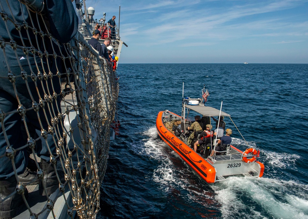 USS Paul Hamilton and USCG operations in Arabian Sea
