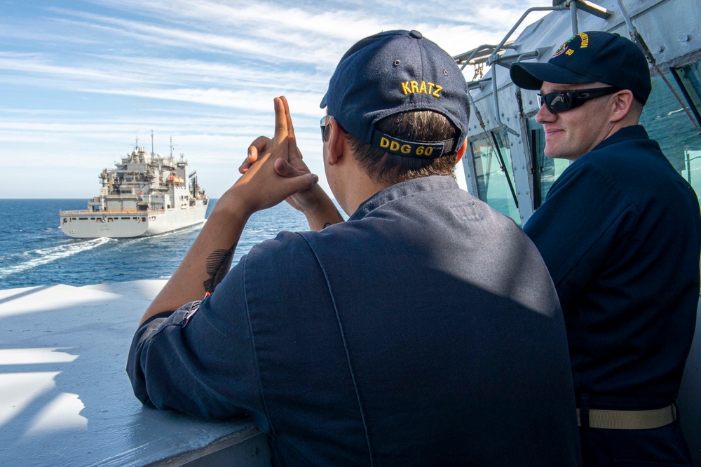 USS Paul Hamilton replenishment-at-sea