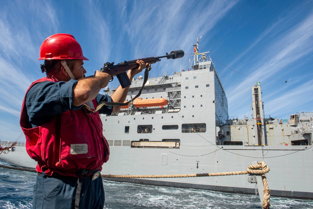 USS Paul Hamilton replenishment-at-sea