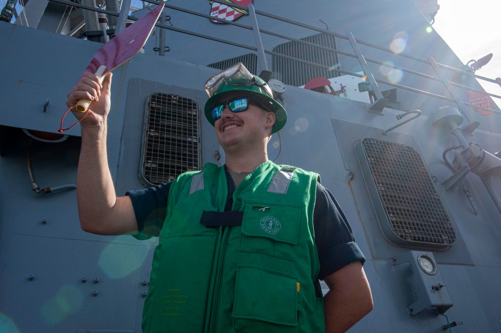 USS Paul Hamilton replenishment-at-sea