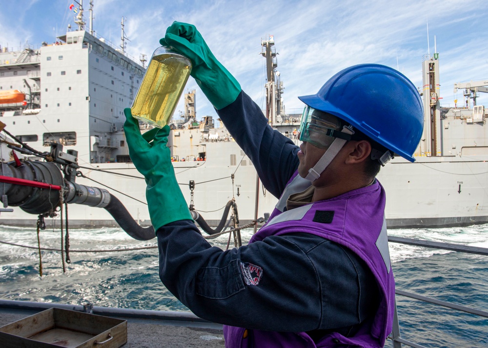 USS Paul Hamilton replenishment-at-sea