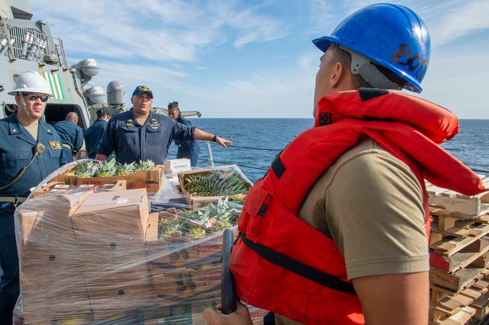 USS Paul Hamilton replenishment-at-sea