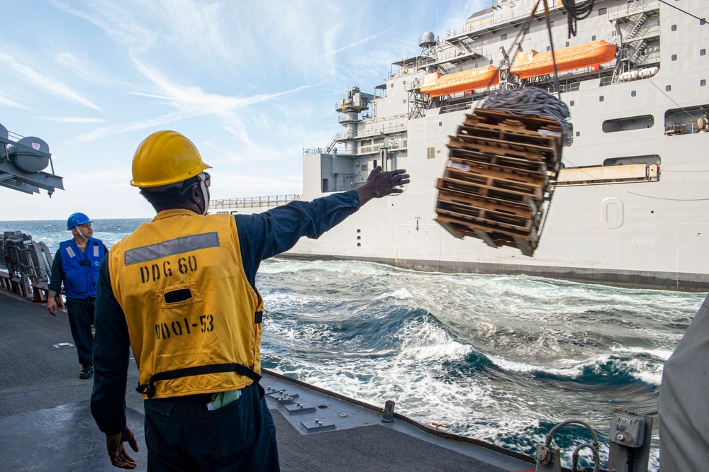 USS Paul Hamilton replenishment-at-sea