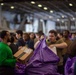 U.S. Navy Sailors Sort Mail During A Replenishment-At-Sea