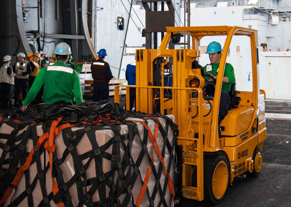 Nimitz Conducts Replenishment-At-Sea