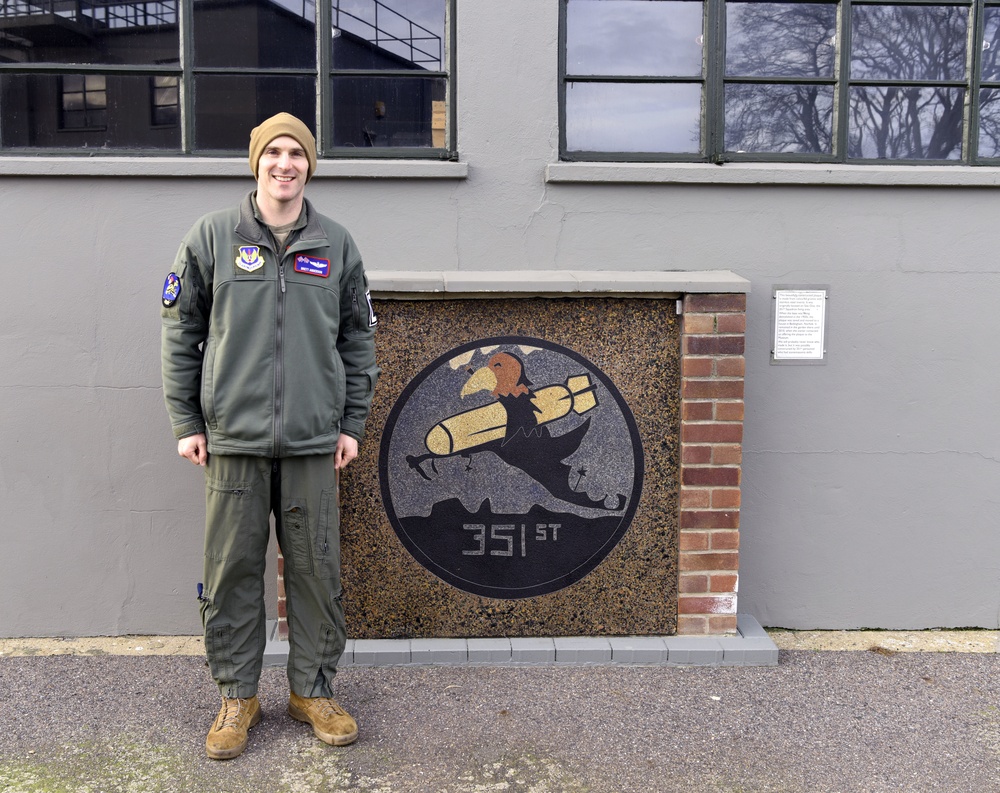 RAFM pilot brings new angle to heritage after serving at three of four squadrons sharing 100th BG roots