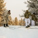 Charlie Troop, 3-71 Cavalry Regiment, 1BCT, 10th Mountain Division train with Finnish soldiers on a ski obstacle course during Defense Exercise North in Sodankyla Garrison, Finland, during Exercise Arctic Forge '23 on Feb. 21, 2023