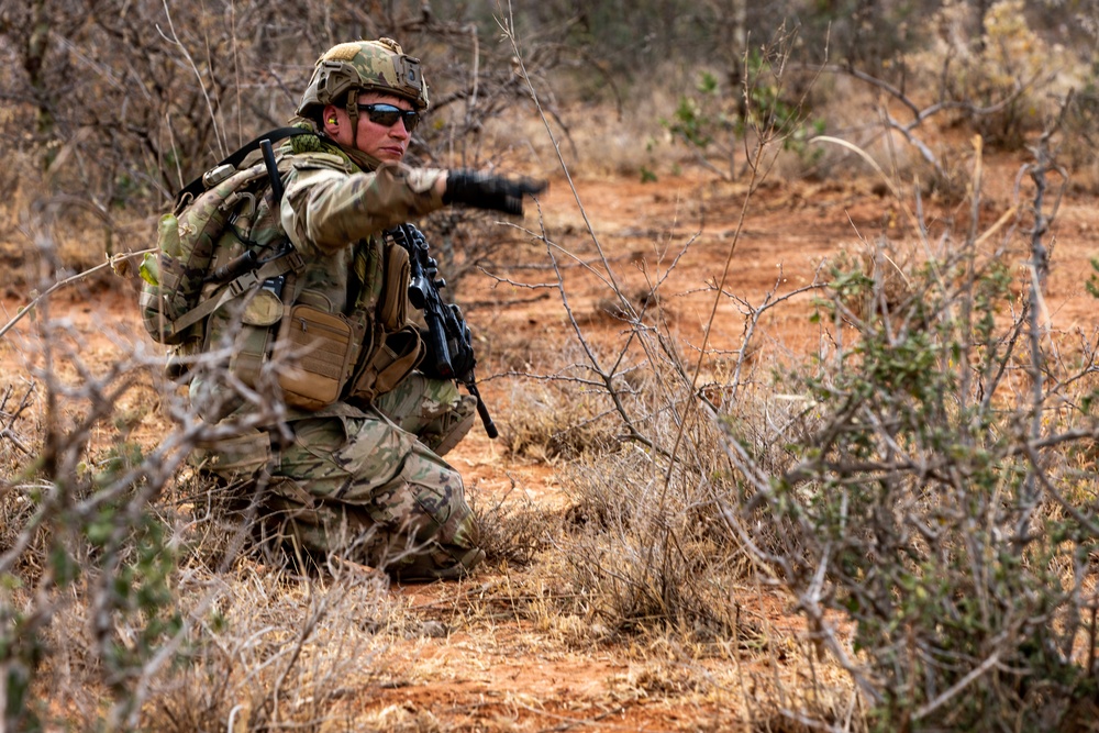 173rd Airborne Brigade conducts live-fire exercises during Justified Accord 2023