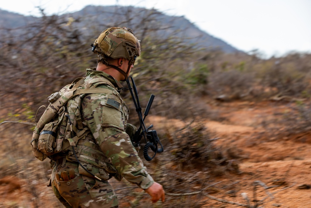 173rd Airborne Brigade conducts live-fire exercises during Justified Accord 2023