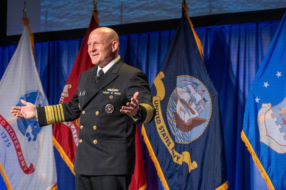 CNO delivers remarks during WEST 2023