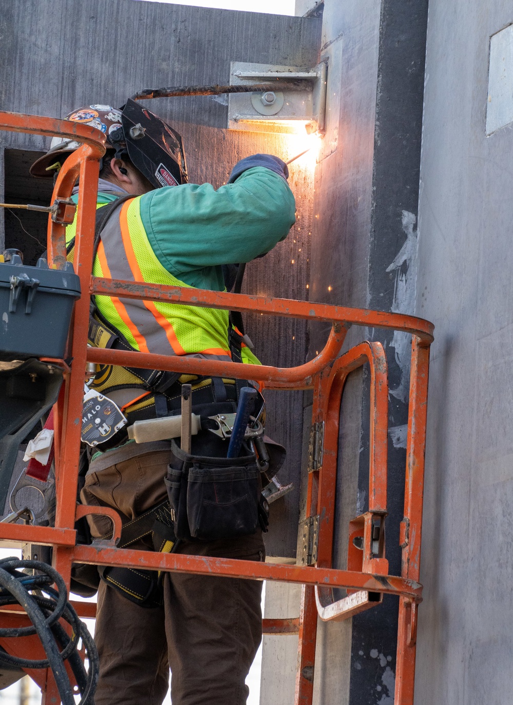 Construction continues at the site of the Louisville VA Medical Center Feb. 15, 2023.