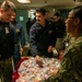 Sailors give out candy