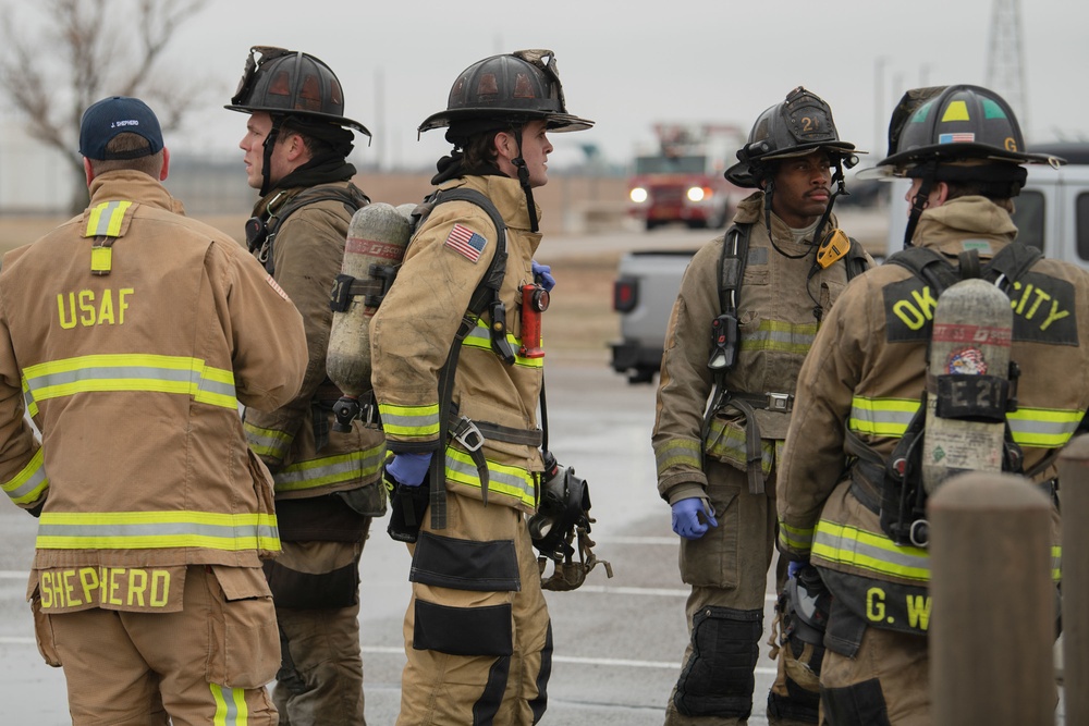 137th SOW, OKC first responders conduct tornado response exercise