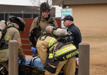 137th SOW, OKC first responders conduct tornado response exercise
