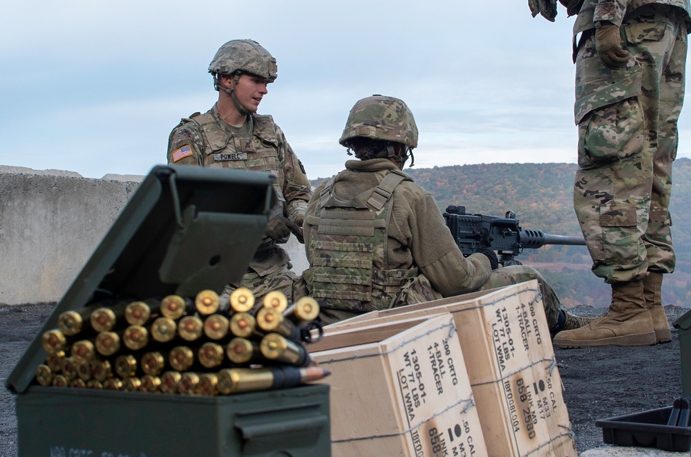 328th BSB machine gun range