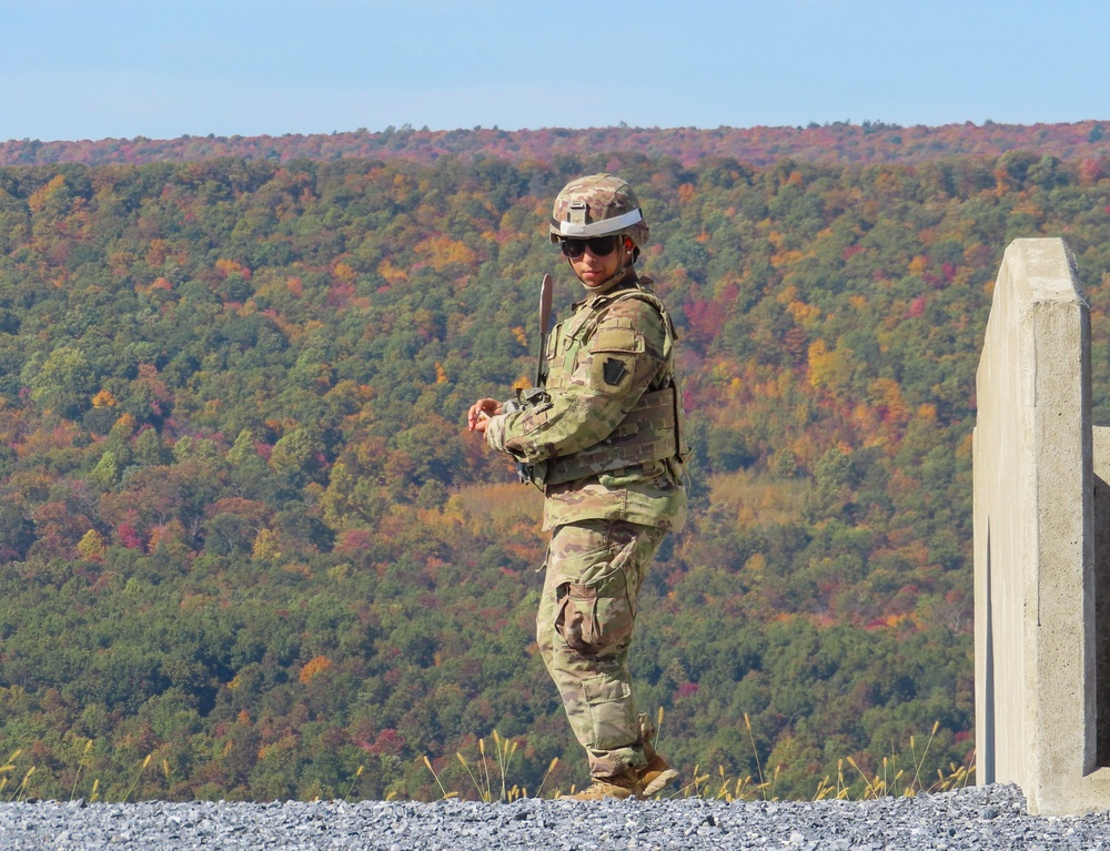 328th BSB machine gun range