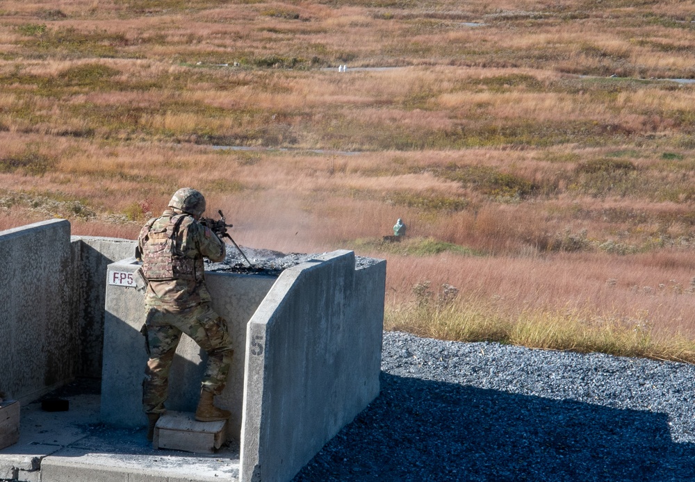 328th BSB machine gun range