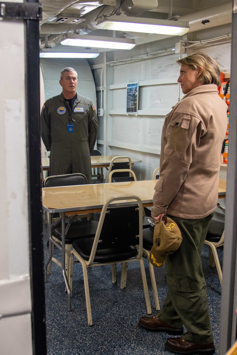 NETC commander Rear Adm. Pete Garvin visits USS Abraham Lincoln