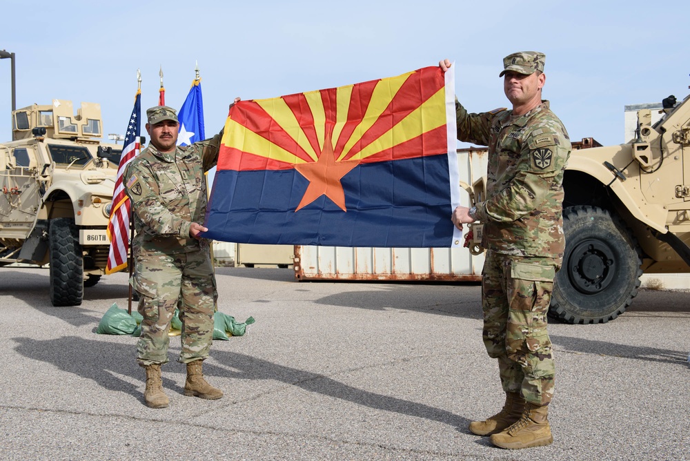 Arizona Guard Soldiers deploy in support of Operation Spartan Shield