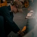 USS Carl Vinson (CVN70)  Sailors prepare for deck maintenance