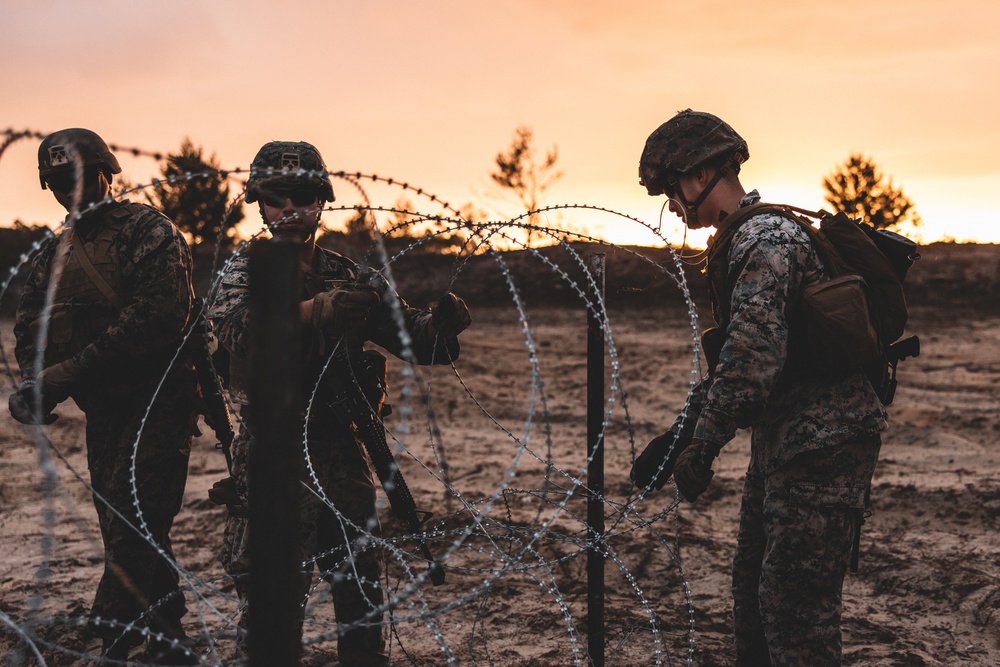 U.S. Marines with Combat Logistics regiment 27 Conduct Demolition Range During Maritime Pre-Positioning Force Exercise (MPFEX) 23