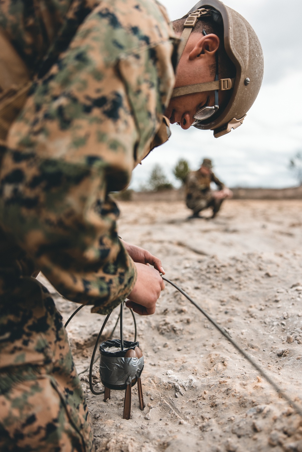 U.S. Marines with Combat Logistics regiment 27 Conduct Demolition Range During Maritime Pre-Positioning Force Exercise (MPFEX) 23