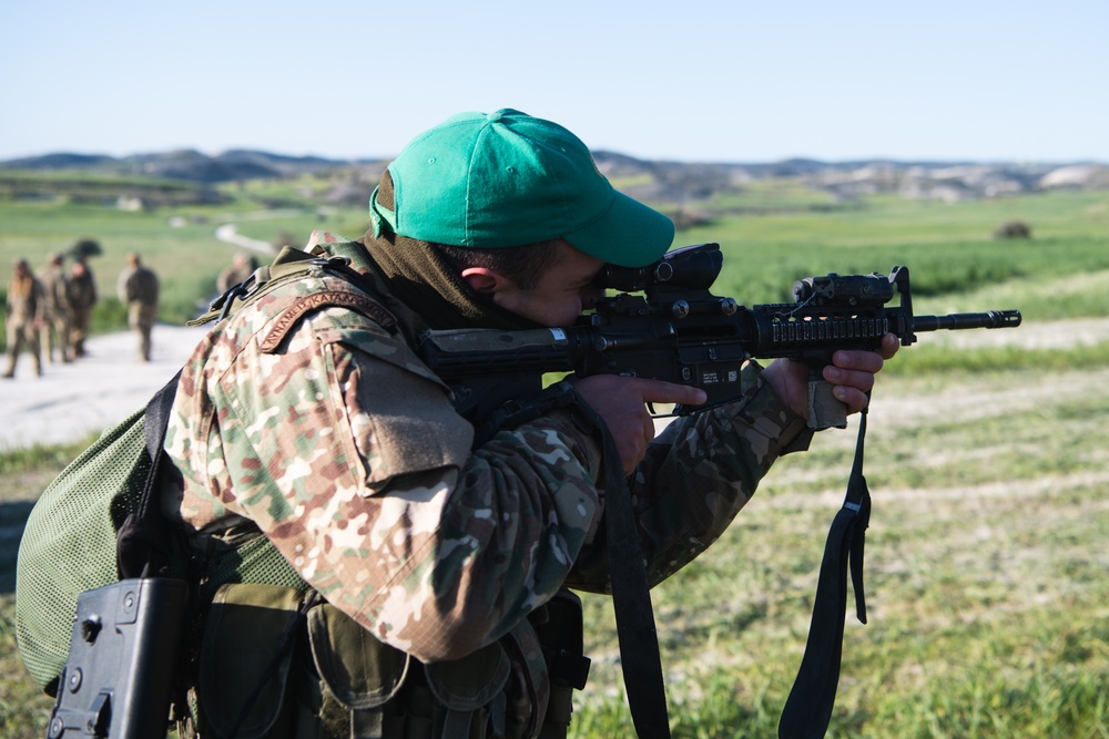 Able Company Paratroopers Conduct Machine Gun Range with Cypriot Troops