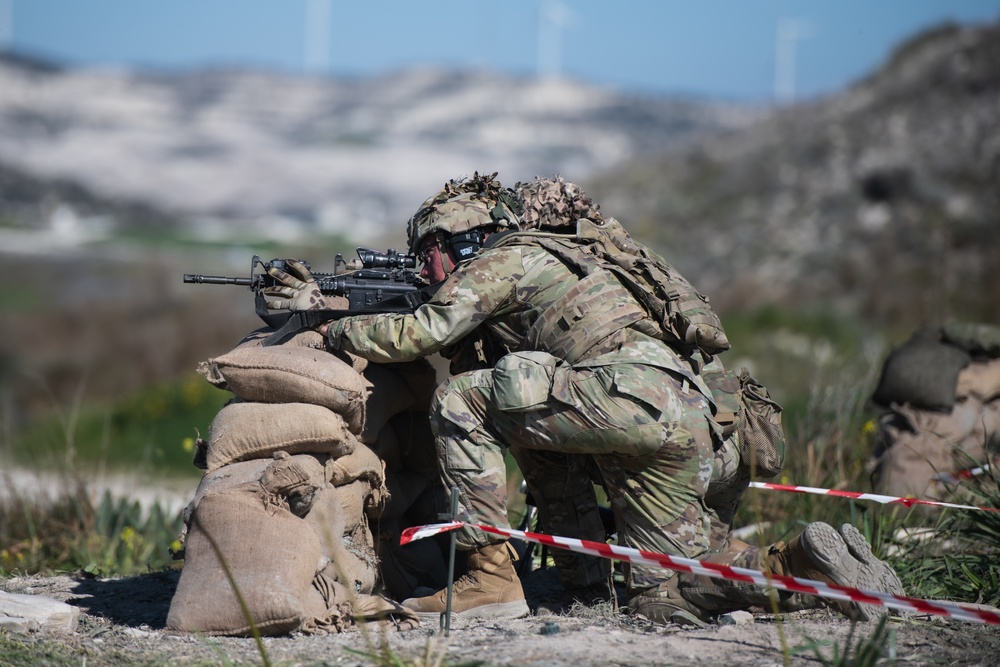 Able Company Paratroopers Conduct Machine Gun Range with Cypriot Troops