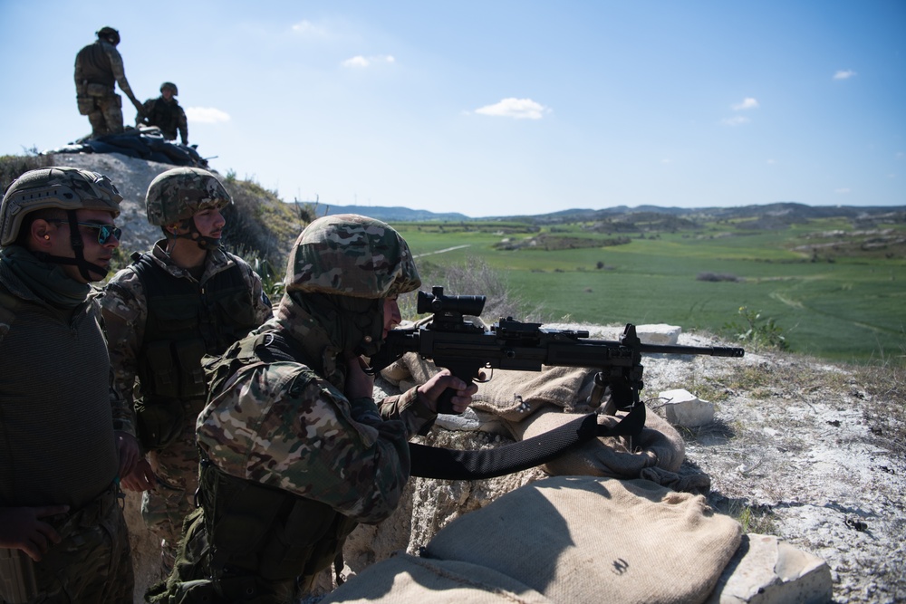 Able Company Paratroopers Conduct Machine Gun Range with Cypriot Troops