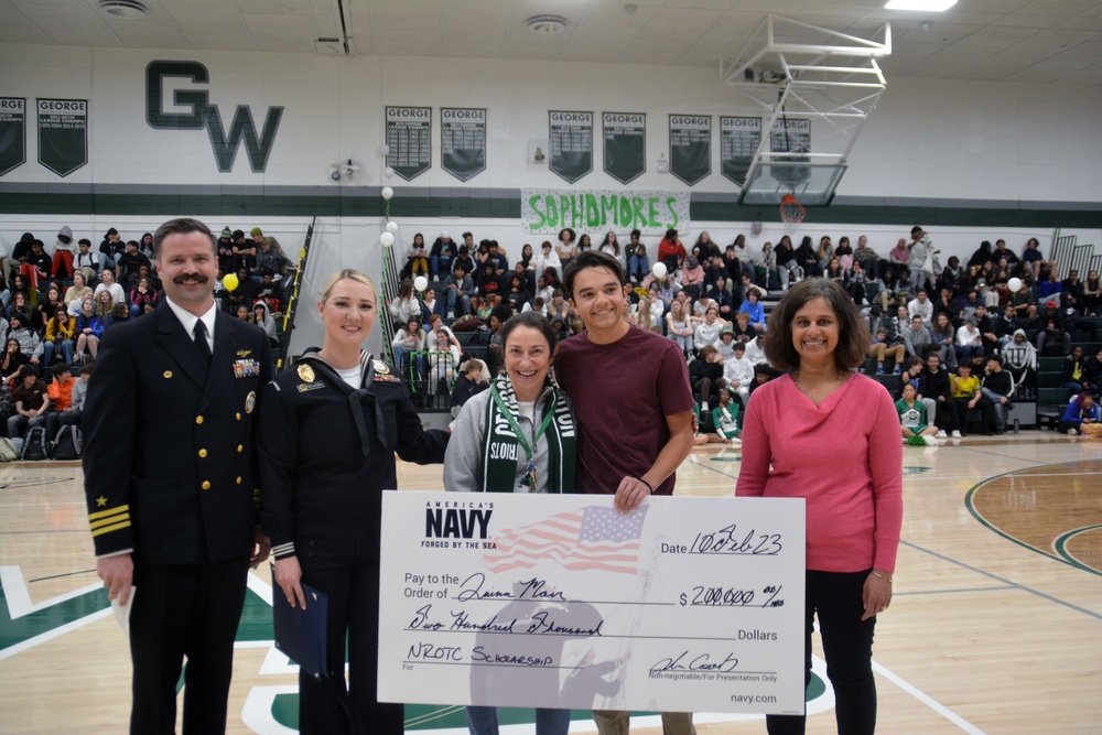 Denver High School Student receives Naval Reserve Office Training Corps (NROTC) Scholarship