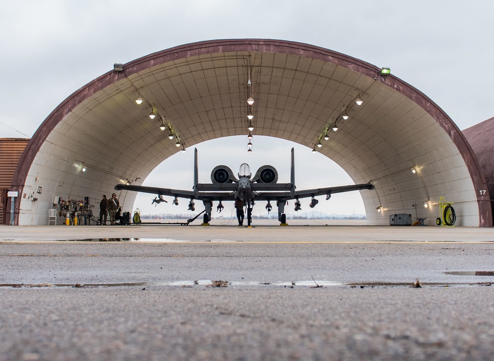 Lining up for a hot-pit refuel