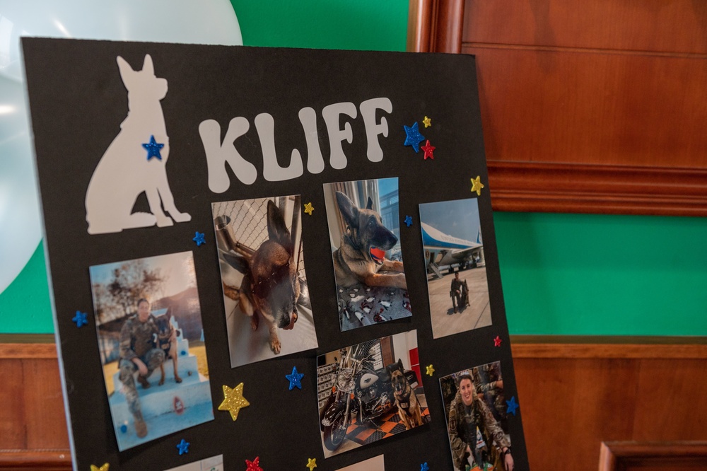 MWDs Kliff, Afrika retire to life of toys, treats