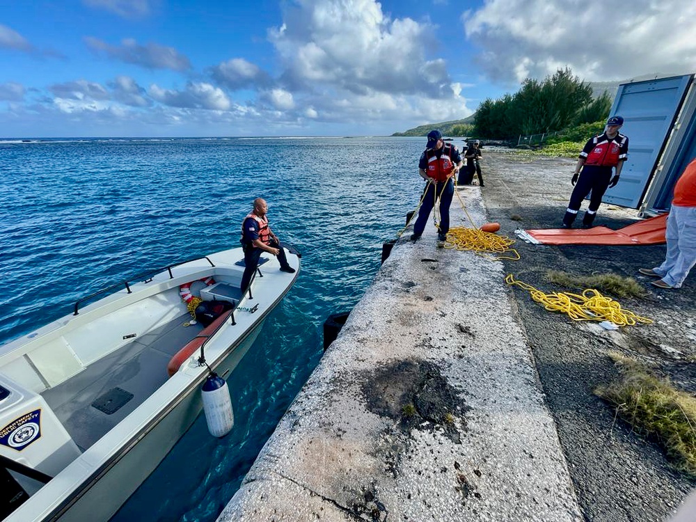 U.S. Coast Guard, with partners, conduct pollution response exercise in Rota