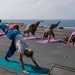 Makin Island Flight Deck Yoga