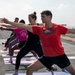 Makin Island Flight Deck Yoga