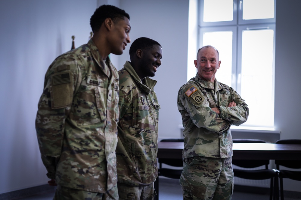 III Armored Corps Command Sergeant Major Burgoyne Visits Poland