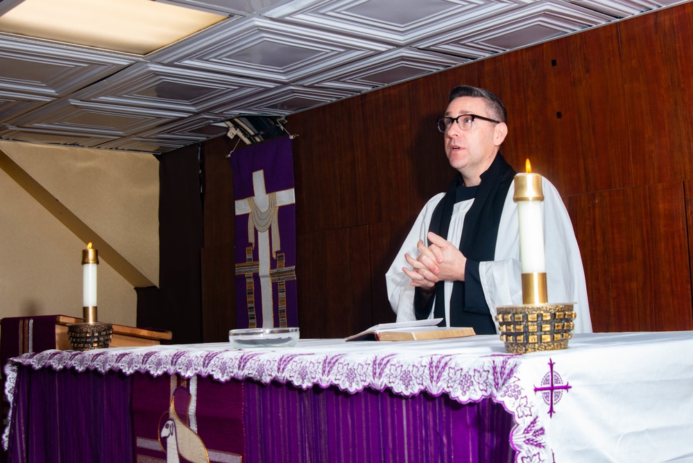 Nimitz Observes Ash Wednesday