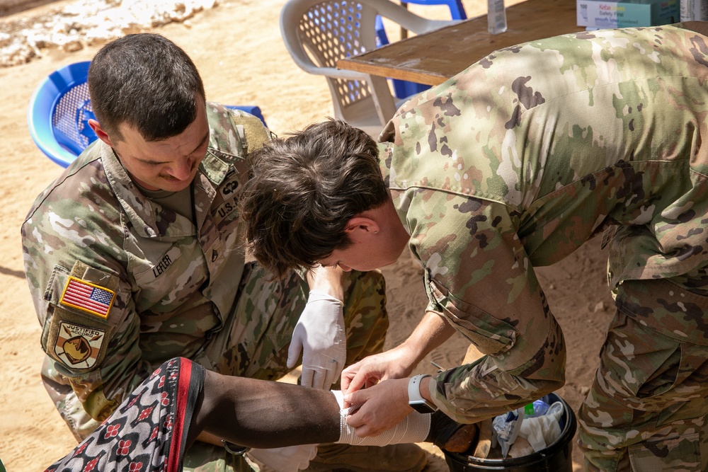 U.S. Army, KDF Partner with local medical clinic during JA23