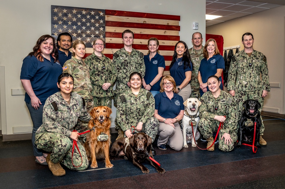 WRNMMC Facility Dog Program Group Photo (16 February 2023)