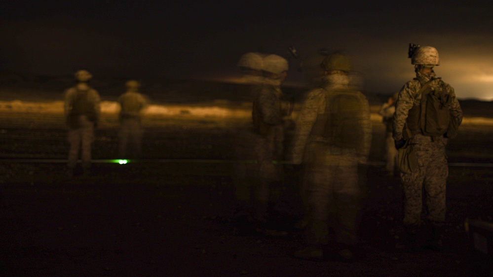 U.S. Marines with 3rd ANGLICO Shoot a Night Range During Intrepid Maven 23.2