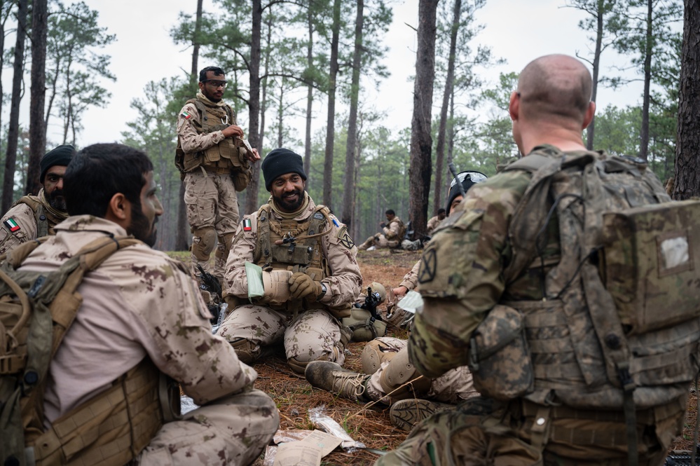 UAE and U.S. troops live fire at JRTC