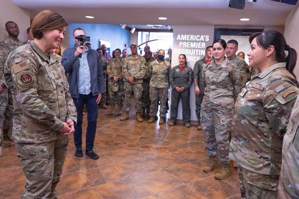 Chief MSgt of the Air Force JoAnne Bass visit AFRS