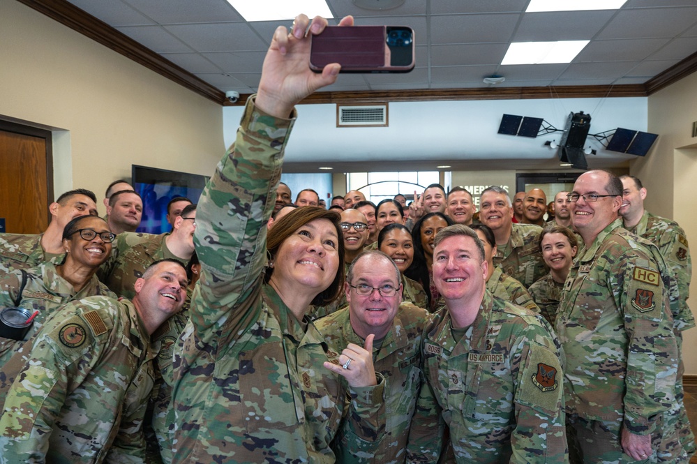 Chief MSgt of the Air Force JoAnne Bass visit AFRS