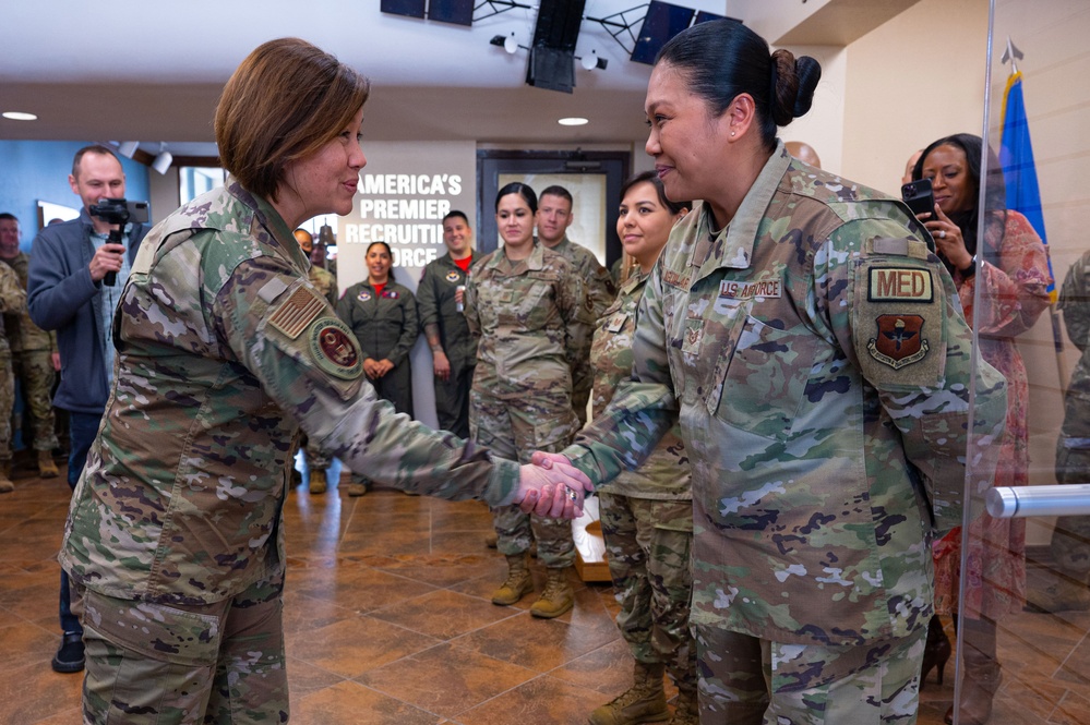 Chief MSgt of the Air Force JoAnne Bass visit AFRS