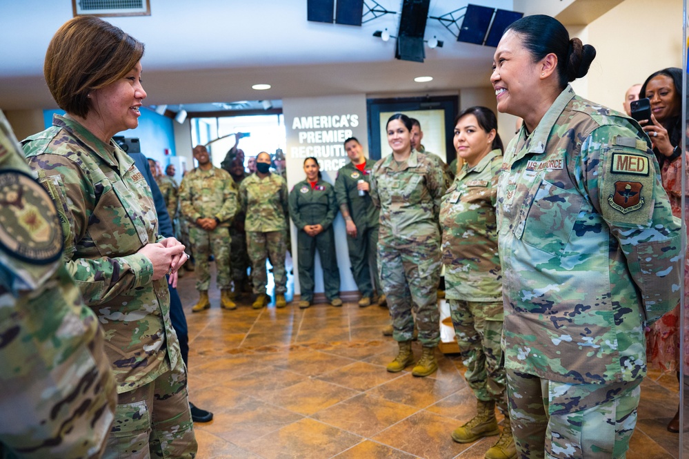 Chief MSgt of the Air Force JoAnne Bass visit AFRS