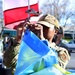 US and Ukraine flags fly in Solidarity