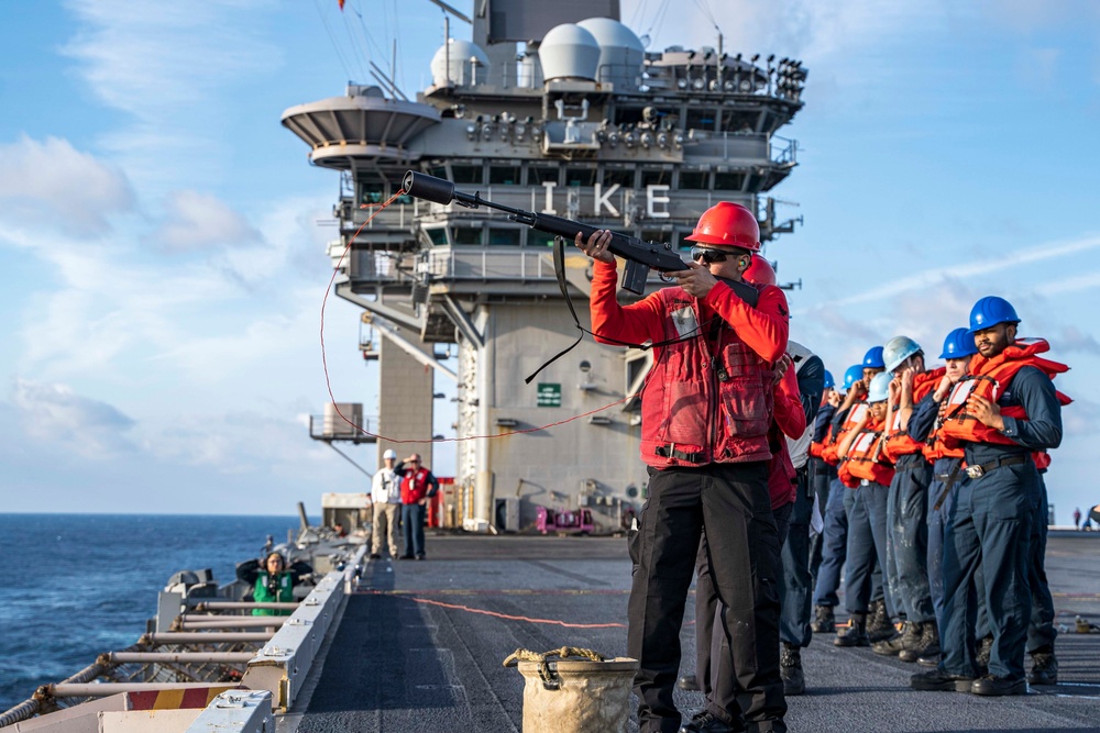 IKE Conducts Operations In The Atlantic Ocean