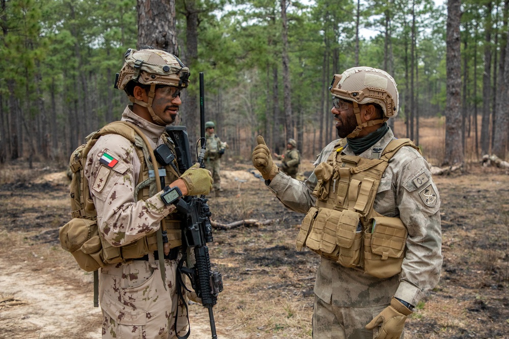 UAE and U.S. troops conduct live fire at JRTC