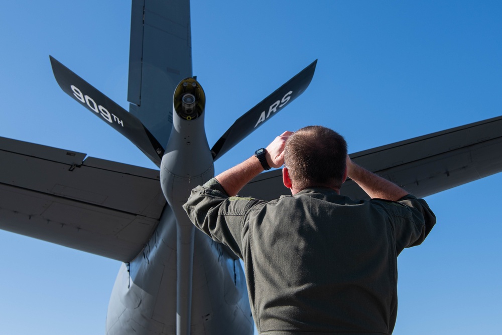 Bombers showcase long range deterrence over Pacific